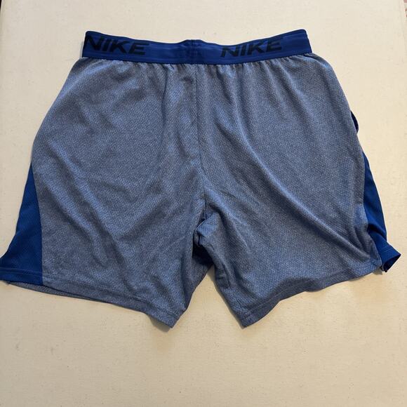 Nike Dri-Fit Pro Flex Vent 8" Shorts Mens Large Blue Training Gym Running - Picture 4 of 4